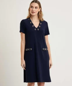 Vestido Joseph Ribkoff Con Detalle De Cordones