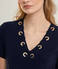 Vestido Joseph Ribkoff Con Detalle De Cordones