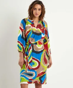 Vestido Kyra Con Cinturon Multicolor Esmee
