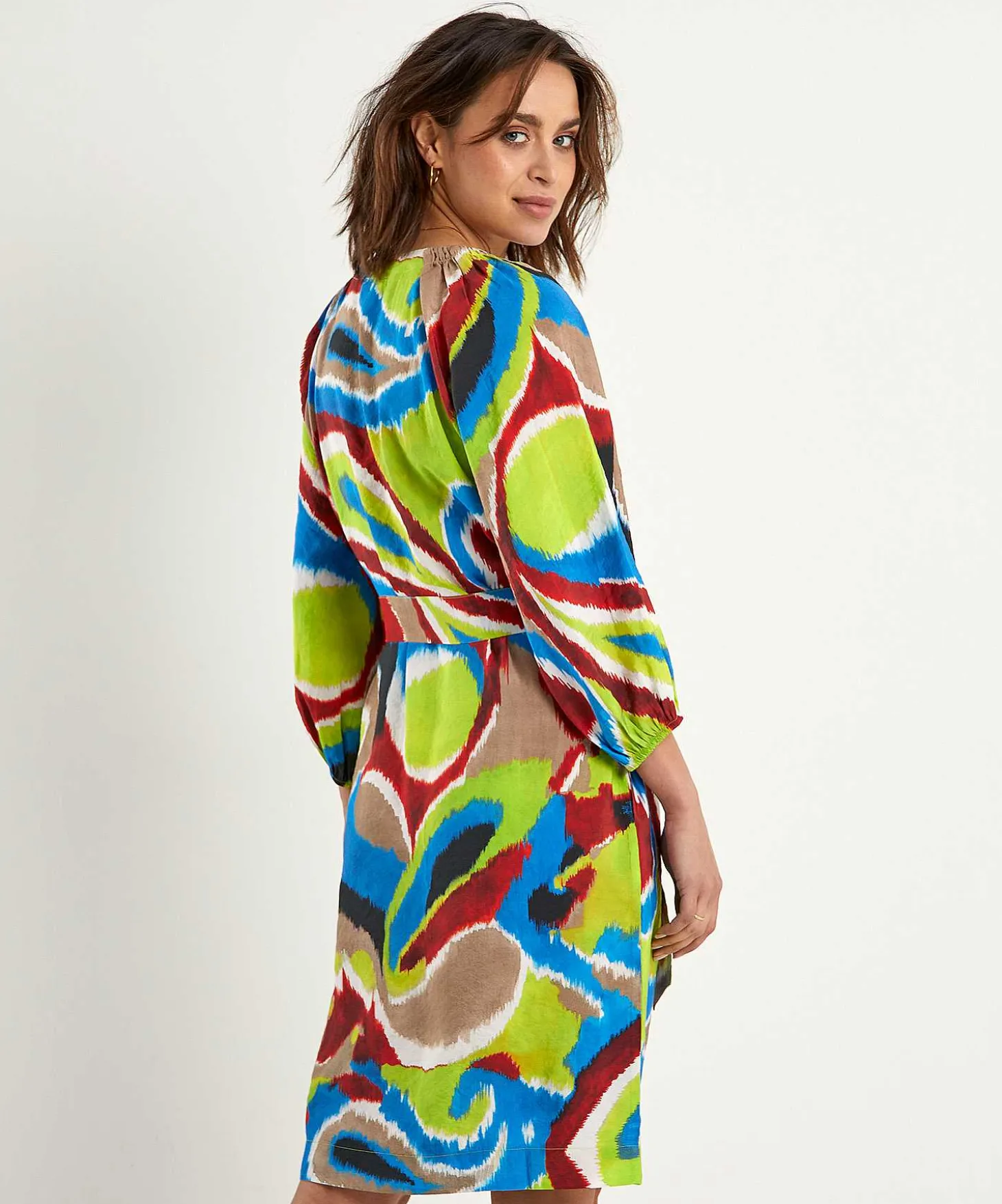 Vestido Kyra Con Cinturon Multicolor Esmee
