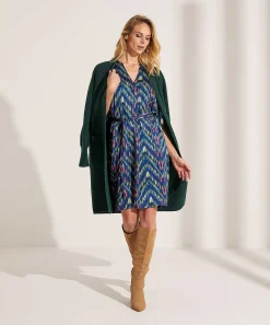 Vestido Kyra Estampado De Rayas Transparentes