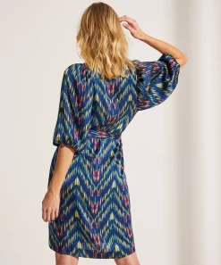 Vestido Kyra Estampado De Rayas Transparentes