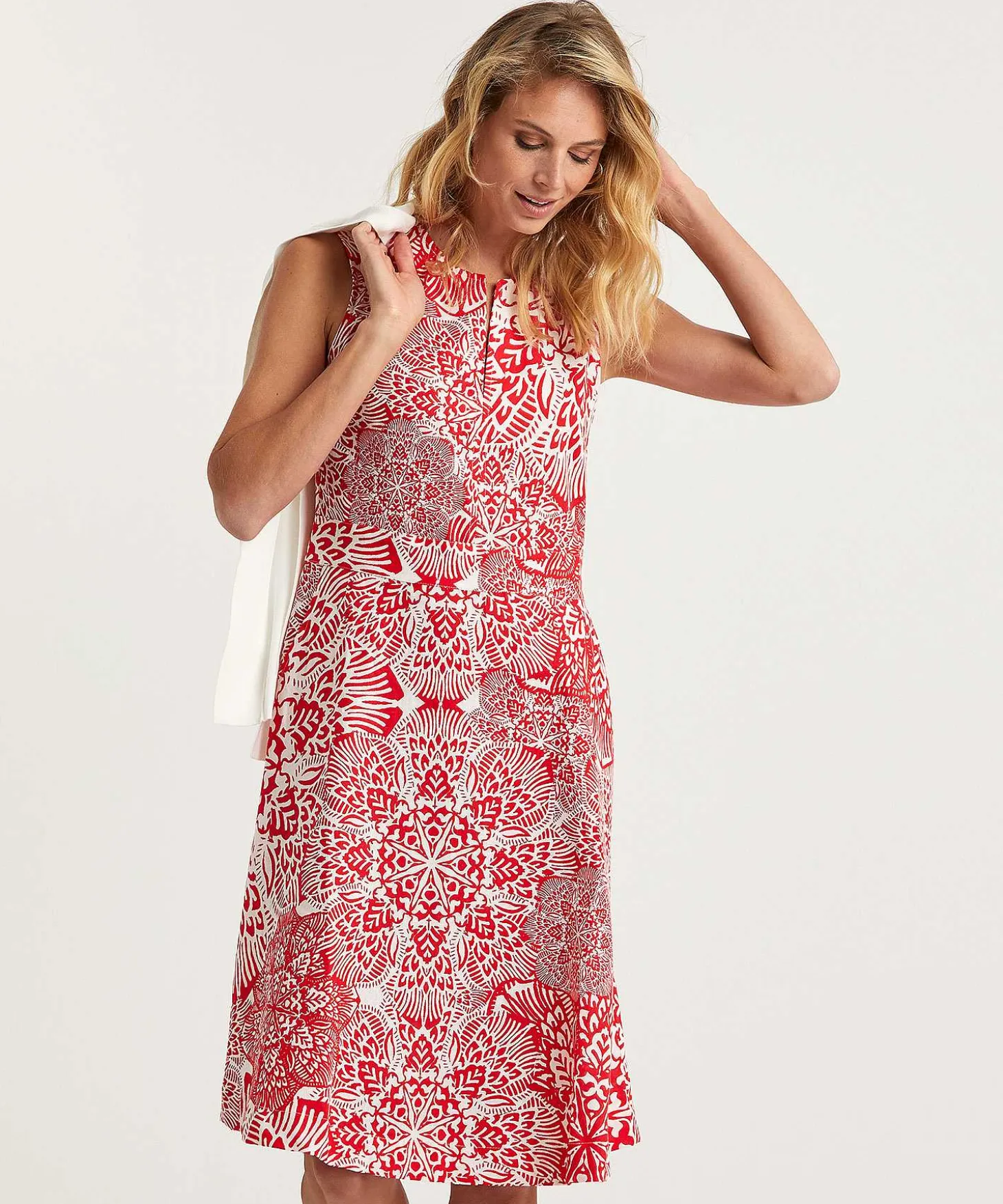 Vestido Kyra Mezcla De Lino Bicolor Jorieke