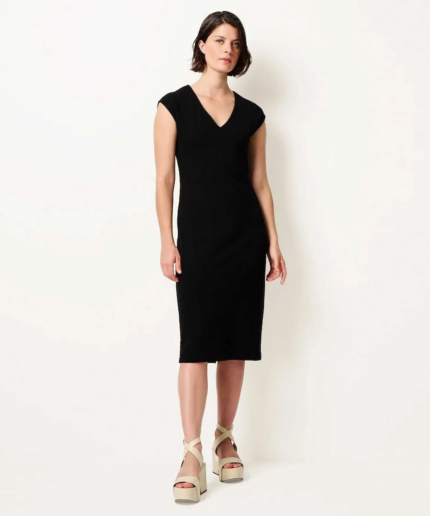 Vestido Kyra Sin Mangas De Punto Milano Daphne