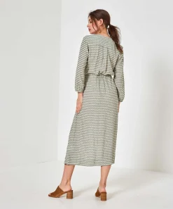 Vestido Moscu Ganador Estampado Zigzag