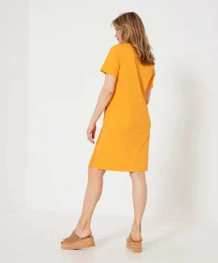 Vestido Oui Con Parte Delantera De Lino