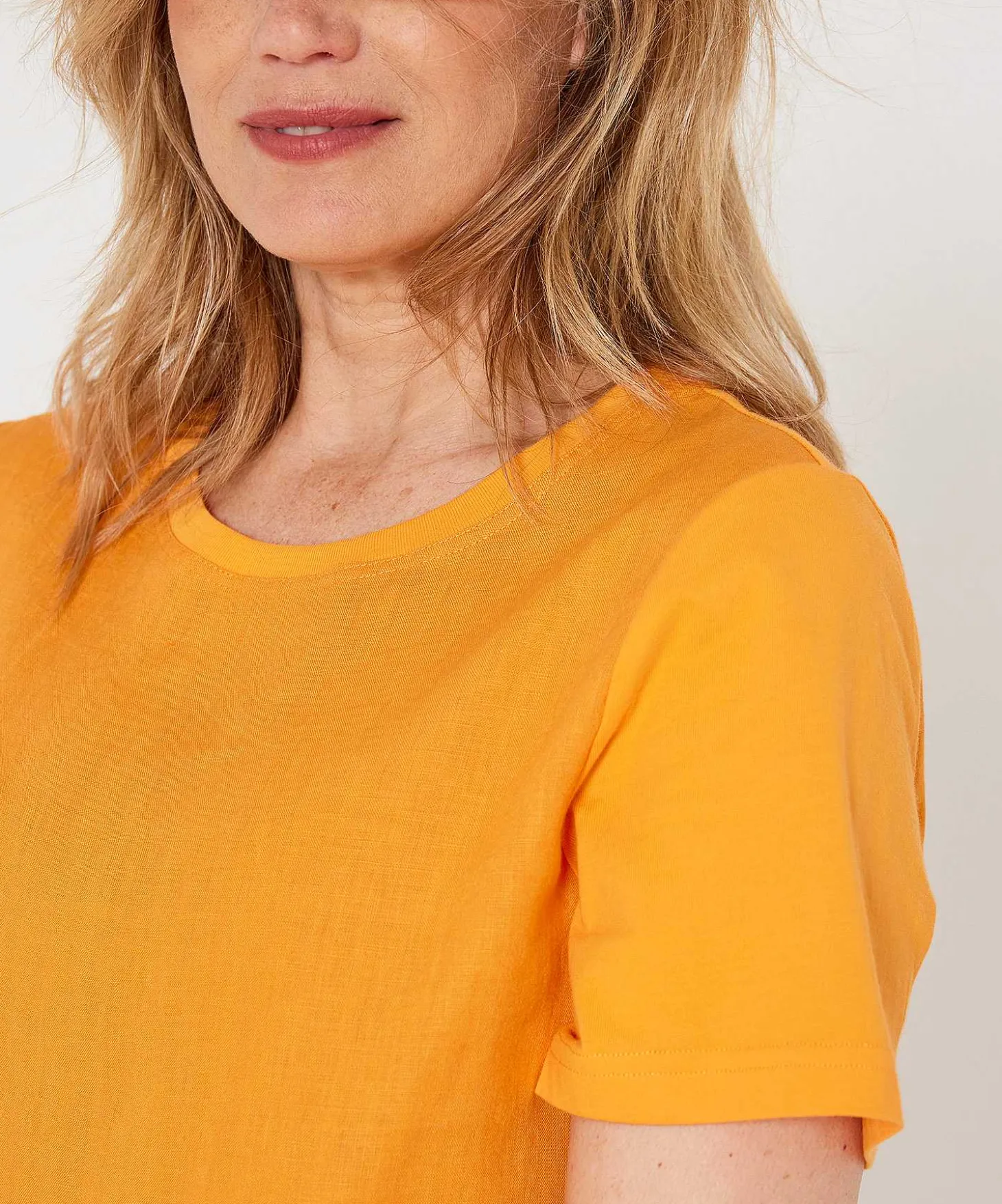 Vestido Oui Con Parte Delantera De Lino