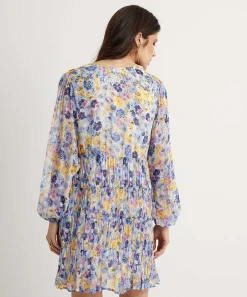 Vestido Plisado Con Estampado Floral De Liu Jo