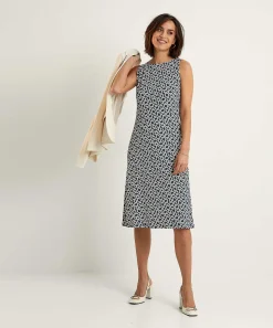 Vestido Sin Mangas Cenido Con Estampado Retro De No Man'S Land