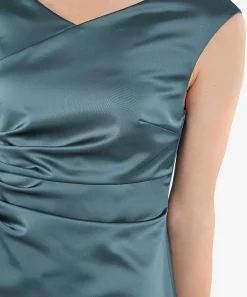 Vestido Sin Mangas Con Vuelo Plisado